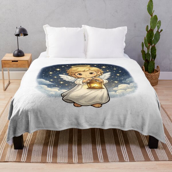 Item preview, Angel Holding Light Christian Illustration designed and sold by Daughter of Grace .
