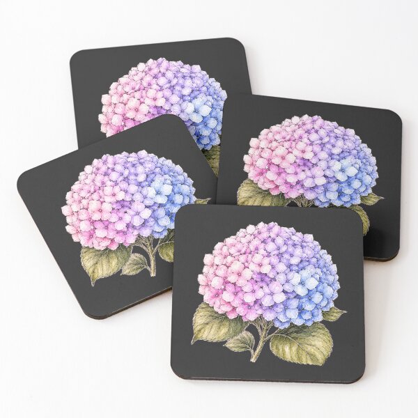 Item preview, Hand Drawn Hydrangea Watercolor Botanical Floral Illustration designed and sold by ColorSplash123.