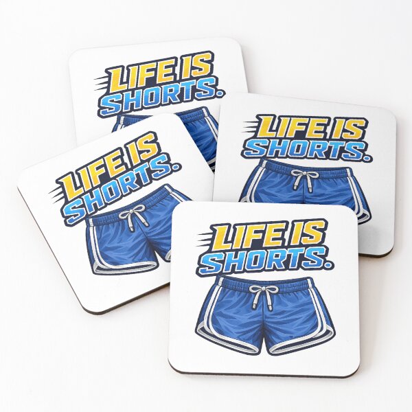 Item preview, Life is shorts. Blue running shorts. designed and sold by color4all.