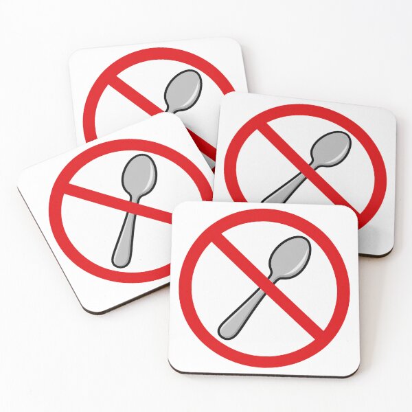 Item preview, No Spoon Funny Anti Spoon Kitchen Humor Design designed and sold by MonkiFlipp.