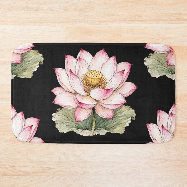 Item preview, Hand Drawn Lotus Watercolor Botanical Floral Illustration designed and sold by ColorSplash123.