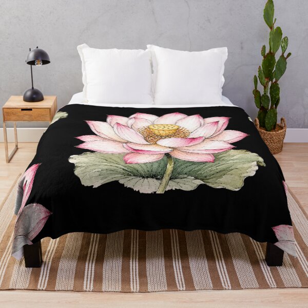 Item preview, Hand Drawn Lotus Watercolor Botanical Floral Illustration designed and sold by ColorSplash123.