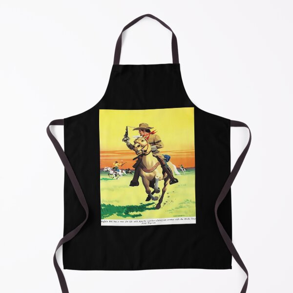 Item preview, Western Illustration Of Cowboy On Horse Firing Pistol designed and sold by AnimalAndMeme.