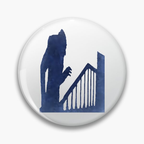 Item preview, Eerie Vampire Silhouette Standing By Castle Staircase Railing designed and sold by AnimalAndMeme.