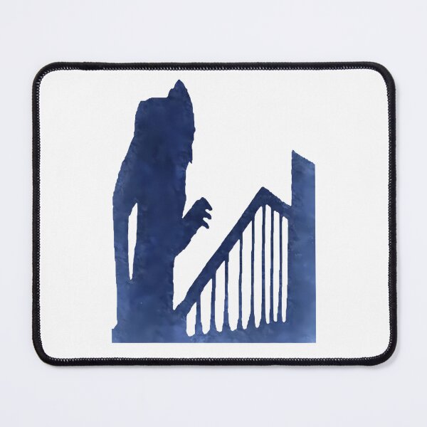 Item preview, Eerie Vampire Silhouette Standing By Castle Staircase Railing designed and sold by AnimalAndMeme.