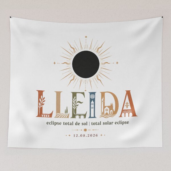 Item preview, Lleida Total Solar Eclipse 2026 designed and sold by Beyond Destinations.