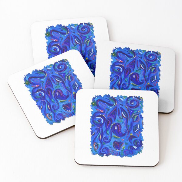 Item preview, Midnight Tide. Abstract Organic Design  designed and sold by Glitch-Cult.