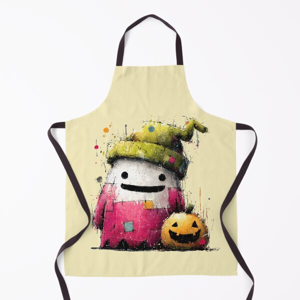 Item preview, Spooky Cute Stitched Monster with Jack O Lantern designed and sold by colorful-white.