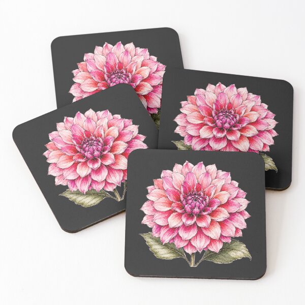 Item preview, Hand Drawn Dahlia Watercolor Botanical Floral Illustration designed and sold by ColorSplash123.