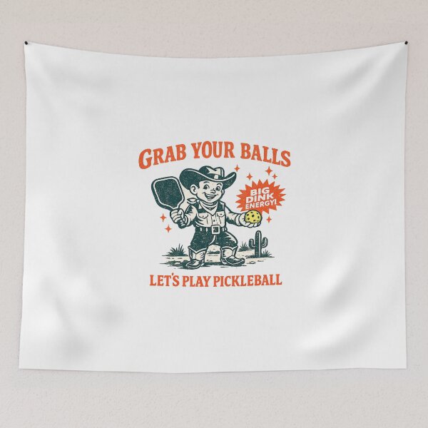 Item preview, Grab your balls-Pickleball Retro designed and sold by eckstromvan.