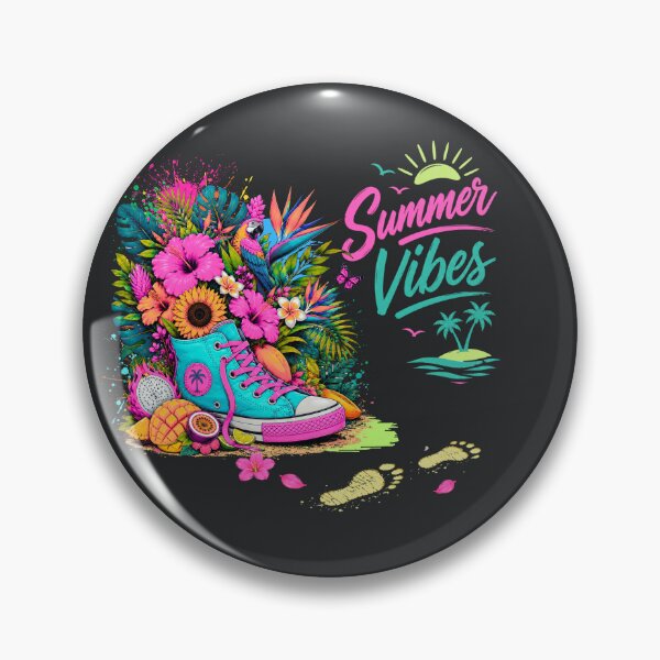 Item preview, Summer Vibes Bloom – Tropical Sneaker Paradise designed and sold by Aimetoi.