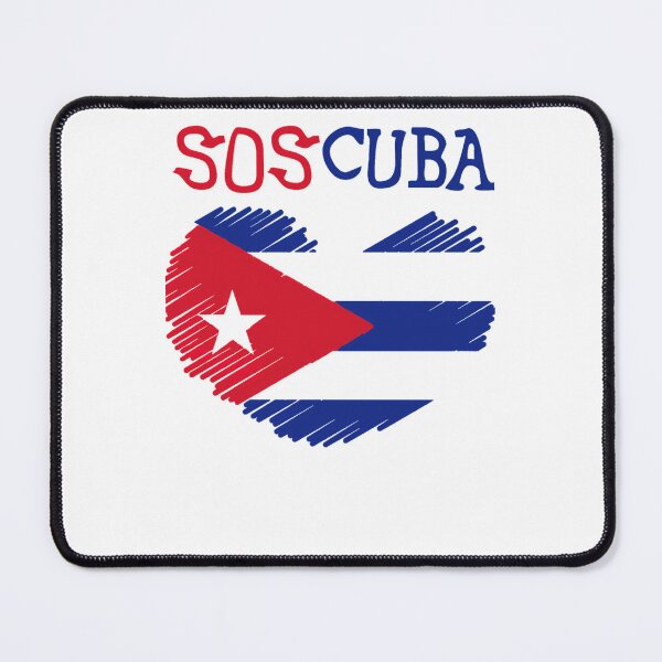 Item preview, Scribbled Heart Shape Textured With Cuba National Flag designed and sold by zeusdigitalarts.