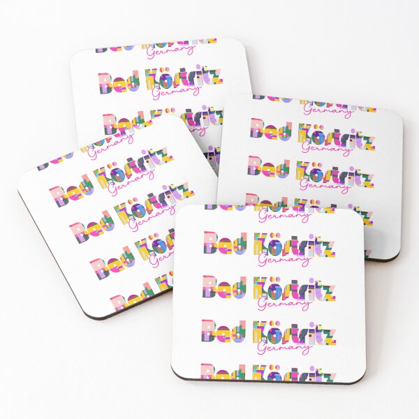 Item preview, Bad Köstritz, Germany, Vibrant Abstract City Typography Art designed and sold by Wanderful-roads.