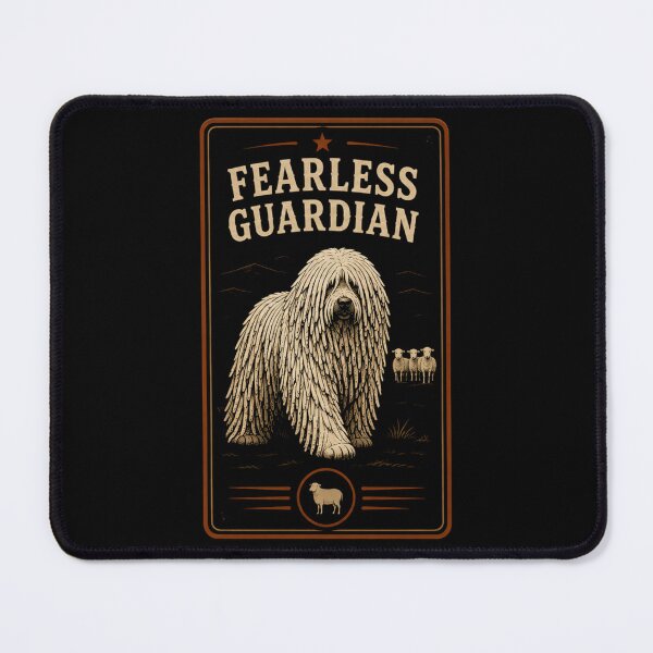 Item preview, Fearless Guardian Komondor Vintage Livestock Guardian Dog Badge designed and sold by RusticMeadow.