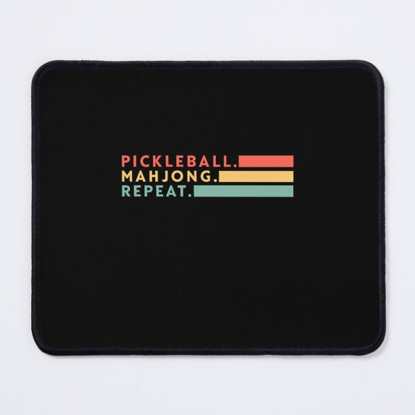 Item preview, Pickleball Mahjong Repeat Retro Graphic designed and sold by eckstromvan.