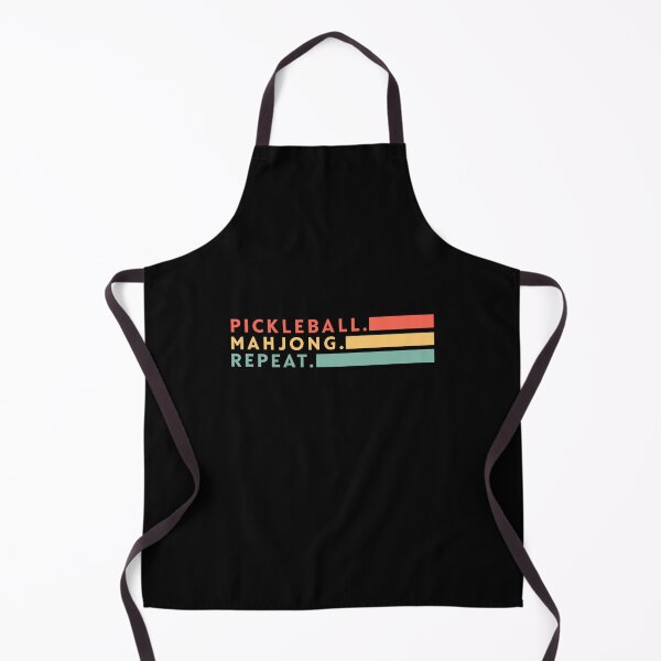 Item preview, Pickleball Mahjong Repeat Retro Graphic designed and sold by eckstromvan.