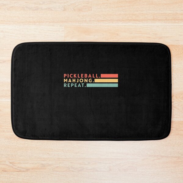 Item preview, Pickleball Mahjong Repeat Retro Graphic designed and sold by eckstromvan.