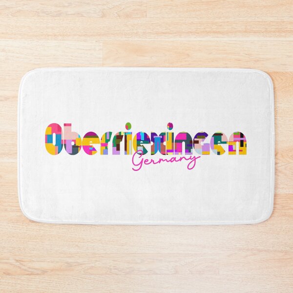 Item preview, Oberriexingen, Germany, Vibrant Abstract City Typography Art designed and sold by Wanderful-roads.