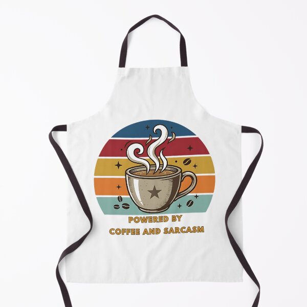 Item preview, Powered By Coffee And Sarcasm Funny Coffee Lover Retro Design designed and sold by designerhut1997.