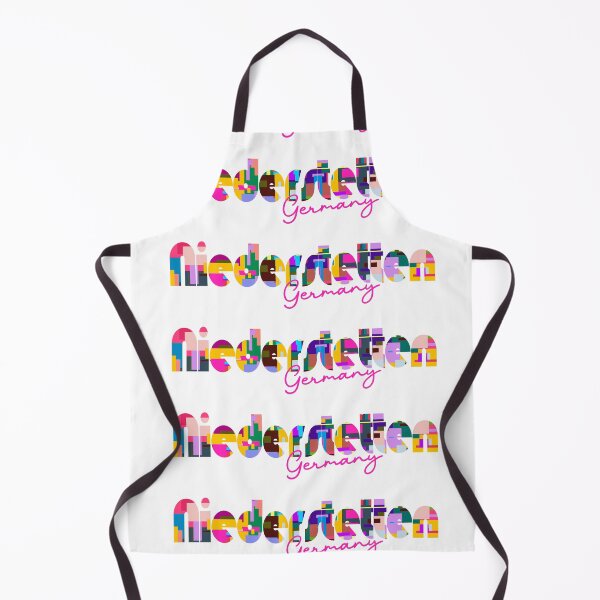 Item preview, Niederstetten, Germany, Vibrant Abstract City Typography Art designed and sold by Wanderful-roads.