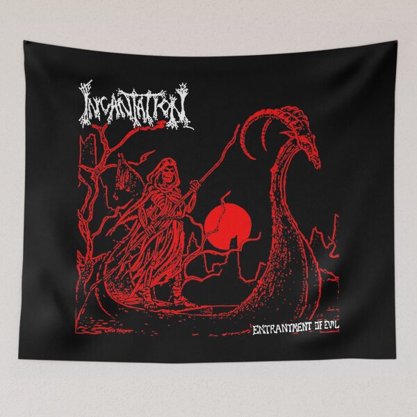 Item preview, Death Metal Red Silhouette Grim Reaper designed and sold by ShadeFall.