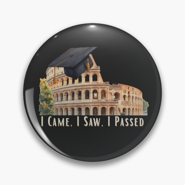 Item preview, I Came, I Saw, I Passed - Cute Pun designed and sold by TeeHee Puns.
