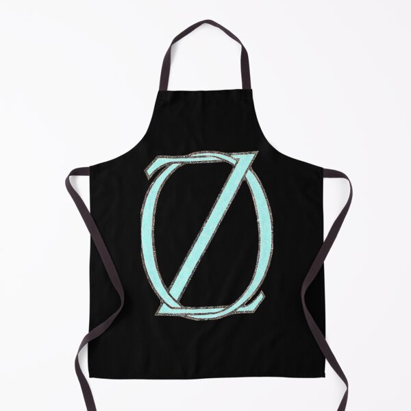 Item preview, Textured Light Blue Letter O Shield Symbol On Black Background designed and sold by zeusdigitalarts.