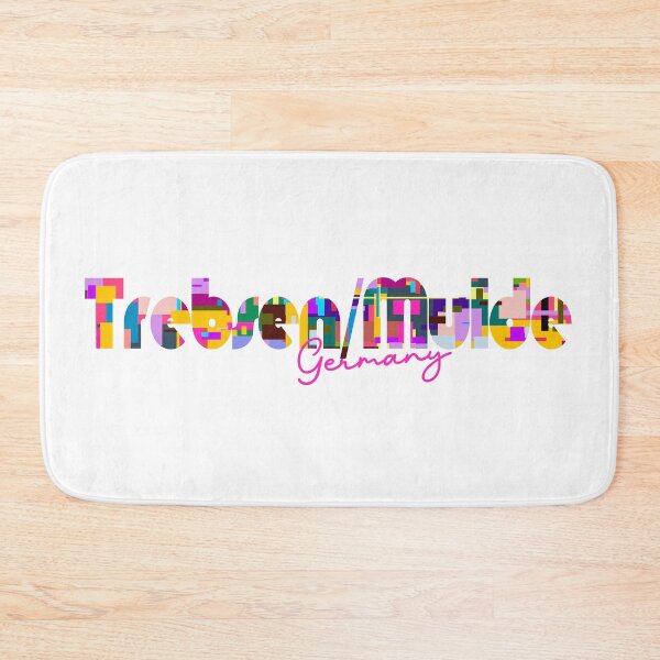 Item preview, Trebsen/Mulde, Germany, Vibrant Abstract City Typography Art designed and sold by Wanderful-roads.