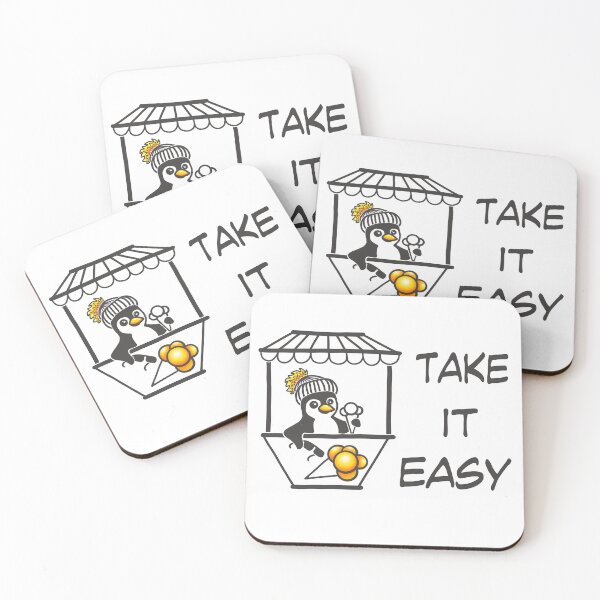 Item preview, Take It Easy Penguin | Minimalist Line Art Gift designed and sold by Samaya-.