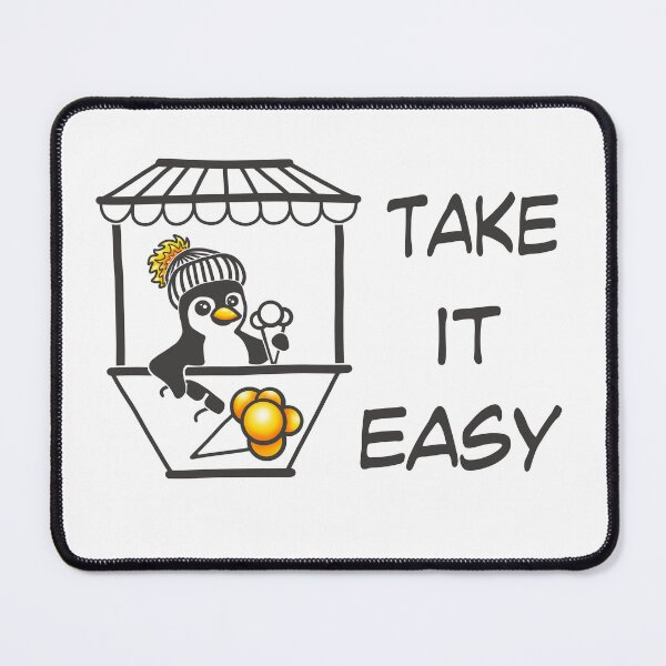 Item preview, Take It Easy Penguin | Minimalist Line Art Gift designed and sold by Samaya-.