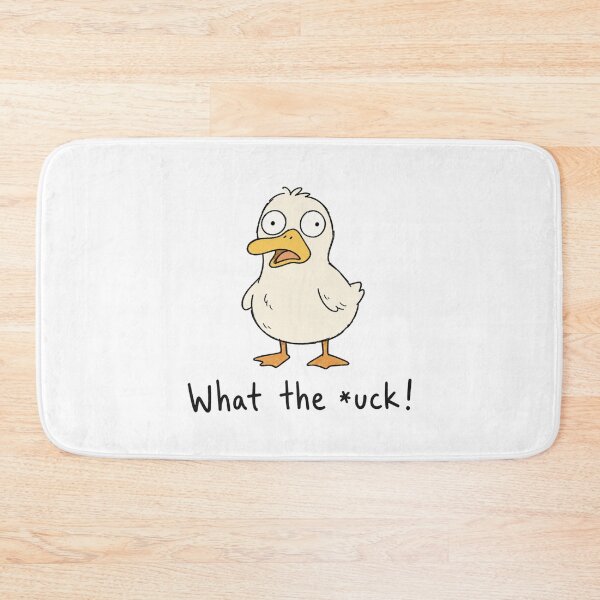 Item preview, What The Duck - Funny Animal Pun Typography designed and sold by FancySoulSS.