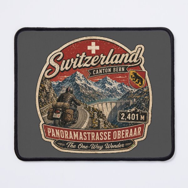Item preview, Panoramastrasse Oberaar, Grimsel Pass Switzerland Sticker TShirt 02 designed and sold by OuterShellUK.