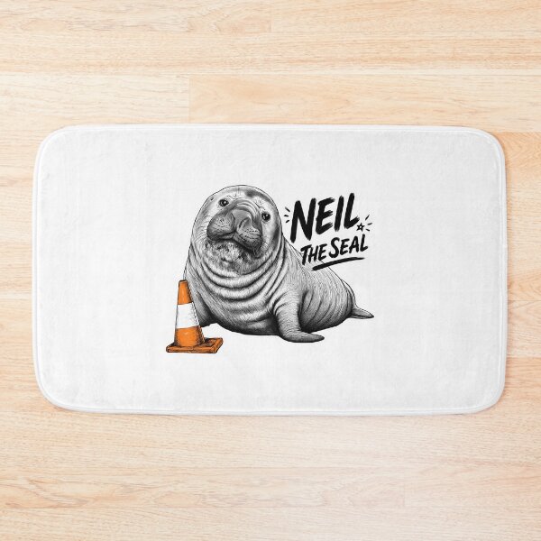 Item preview, Neil The Seal  Cute Australian Wildlife Meme Art designed and sold by mathydapeci.