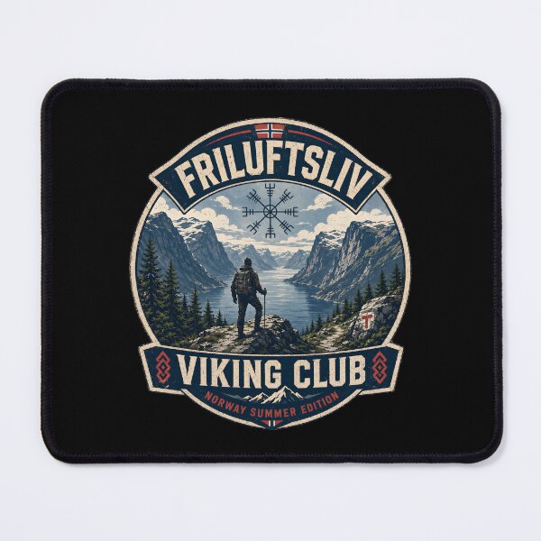 Item preview, Friluftsliv Viking Club Norway Hiking Shirt designed and sold by R3X .