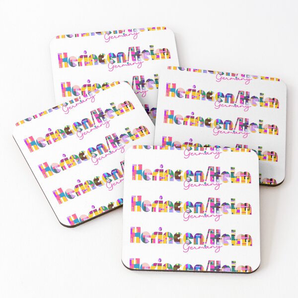 Item preview, Heringen/Helme, Germany, Vibrant Abstract City Typography Art designed and sold by Wanderful-roads.