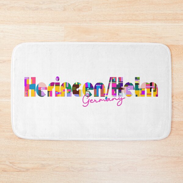 Item preview, Heringen/Helme, Germany, Vibrant Abstract City Typography Art designed and sold by Wanderful-roads.