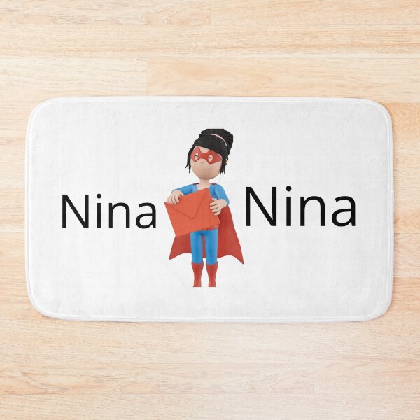 Item preview, Cute Superhero Girl Personalised Name Nina Art designed and sold by Nianaart45678.