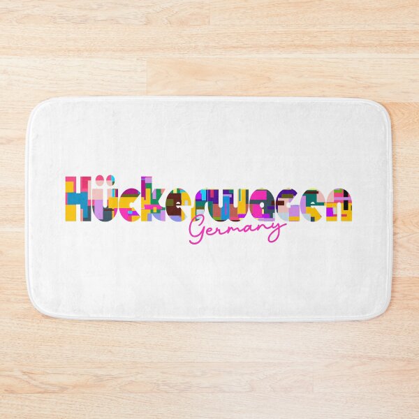 Item preview, Hückeswagen, Germany, Vibrant Abstract City Typography Art designed and sold by Wanderful-roads.