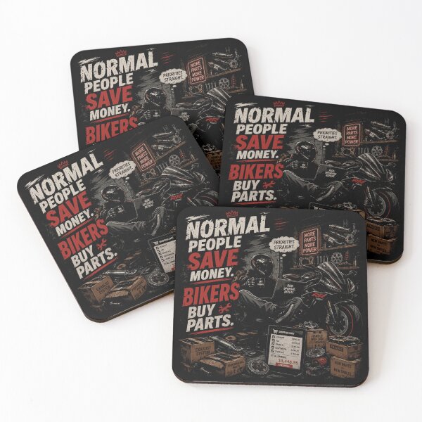 Item preview, Normal People Save Money Biker Quote designed and sold by JalwaWear.