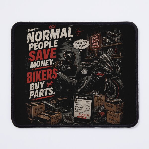 Item preview, Normal People Save Money Biker Quote designed and sold by JalwaWear.