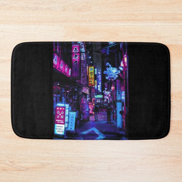Item preview, Cyber.punks Neon Tokyo Street Nightscape Vaporwave Art designed and sold by ArgusArtcraft.