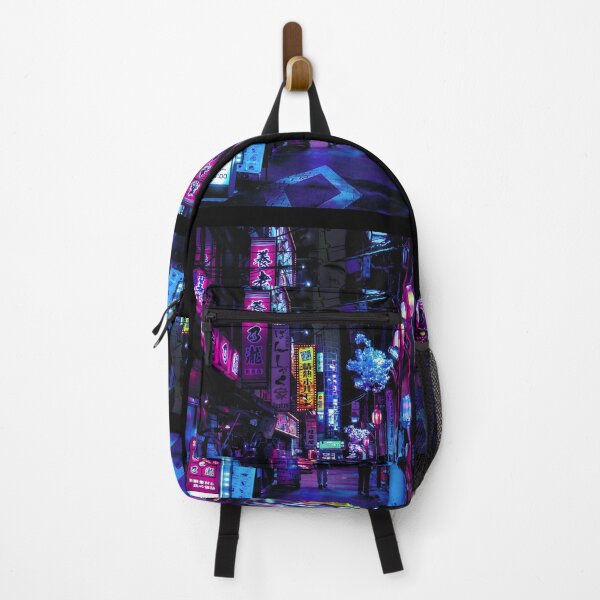 Item preview, Cyber.punks Neon Tokyo Street Nightscape Vaporwave Art designed and sold by ArgusArtcraft.