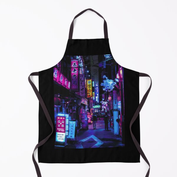 Item preview, Cyber.punks Neon Tokyo Street Nightscape Vaporwave Art designed and sold by ArgusArtcraft.