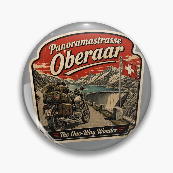 Item preview, Panoramastrasse Oberaar, Grimsel Pass Switzerland Sticker TShirt 03 designed and sold by OuterShellUK.