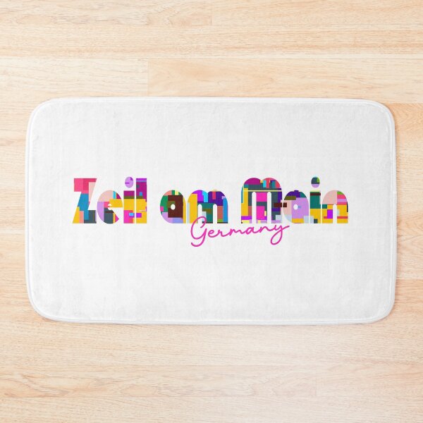 Item preview, Zeil am Main, Germany, Vibrant Abstract City Typography Art designed and sold by Wanderful-roads.