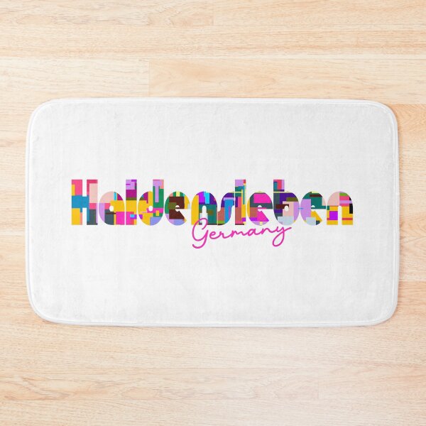 Item preview, Haldensleben, Germany, Vibrant Abstract City Typography Art designed and sold by Wanderful-roads.