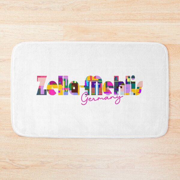 Item preview, Zella-Mehlis, Germany, Vibrant Abstract City Typography Art designed and sold by Wanderful-roads.