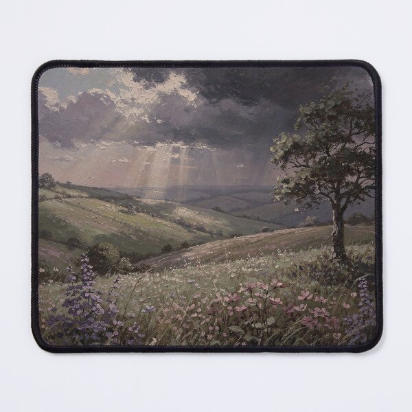 Item preview, Misty Meadow in Morning Fog designed and sold by aidleystanshop.