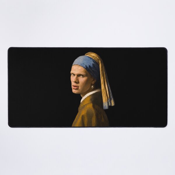 Item preview, Erling Haaland Funny Meme- Girl With Peal Earring Parody designed and sold by PatrickRobbin.
