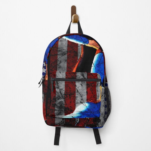Item preview, Powerful Superhero Character In Front Of American Flag designed and sold by tamer4k.